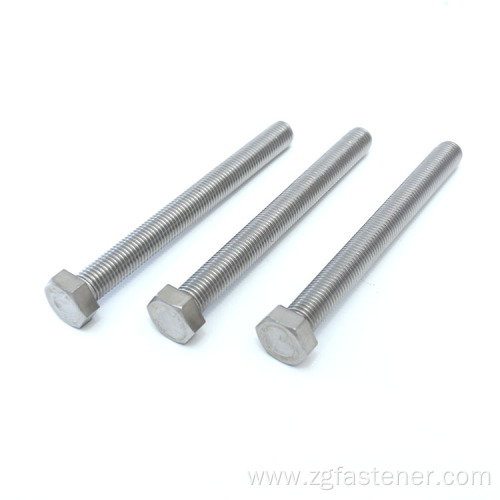 American Standard DIN 933 DIN934 A2 A4 Hexagon Head Bolt Screw SS304 Stainless Steel Bolt and Nut